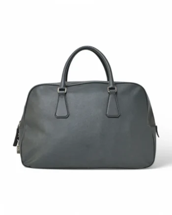 High-quality product photo of a Prada Shopper Square Large Saffiano Grey in Gray