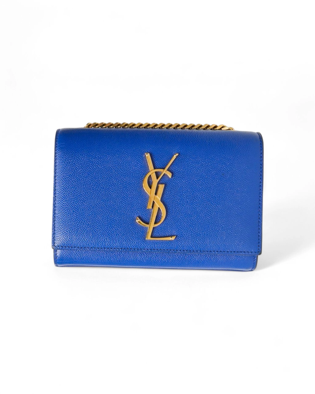 Saint Laurent Kate Small Granulated Electric Blue – Good Collectors Edition
