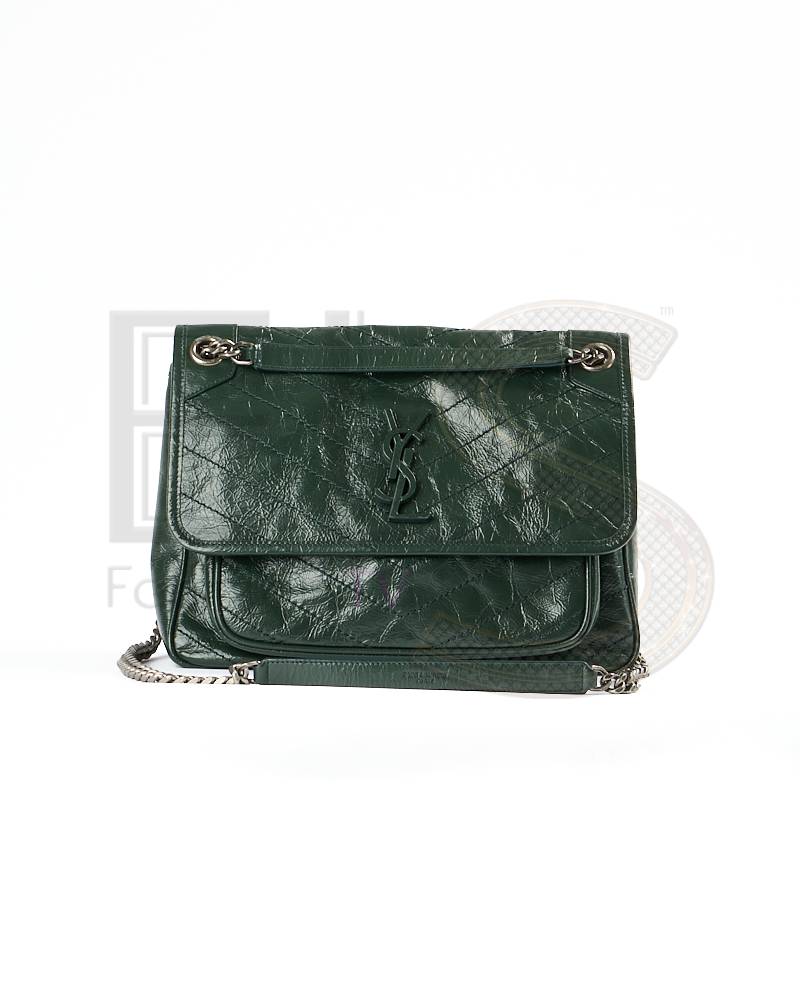 Saint Laurent Niki Medium Vintage Green Leather – Excellent Collectors Edition