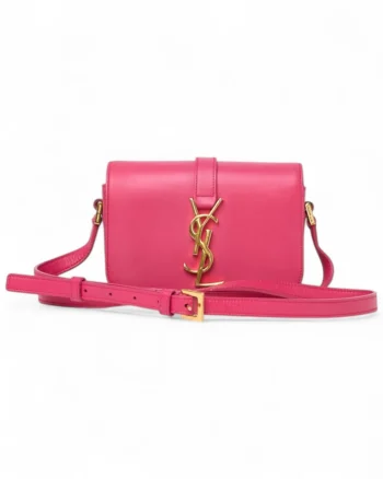 High-quality product photo of a Saint Laurent Universite Bag Small Box Fuchsia in Fuchsia