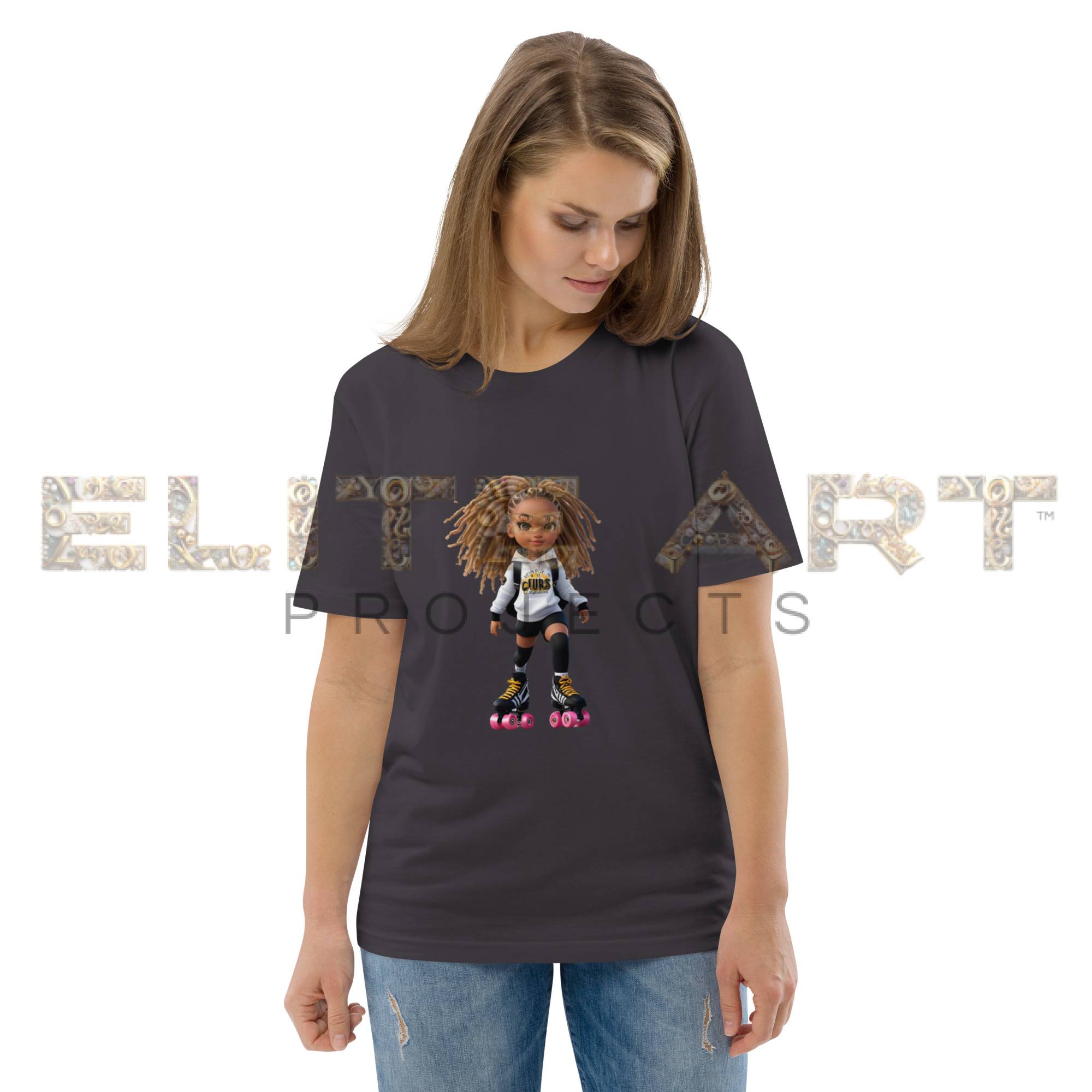 zelia sport roller skates series cotton t shirt 002