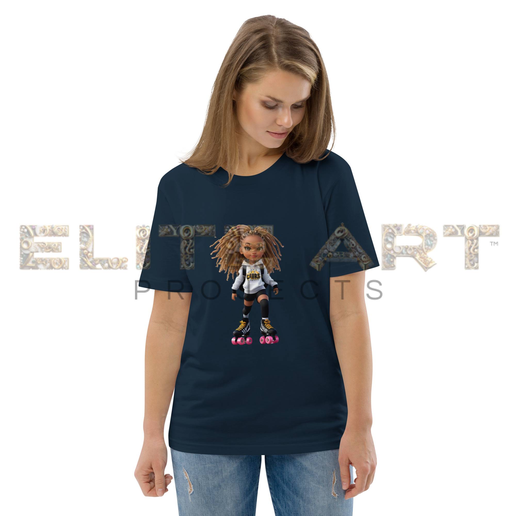zelia sport roller skates series cotton t shirt 002