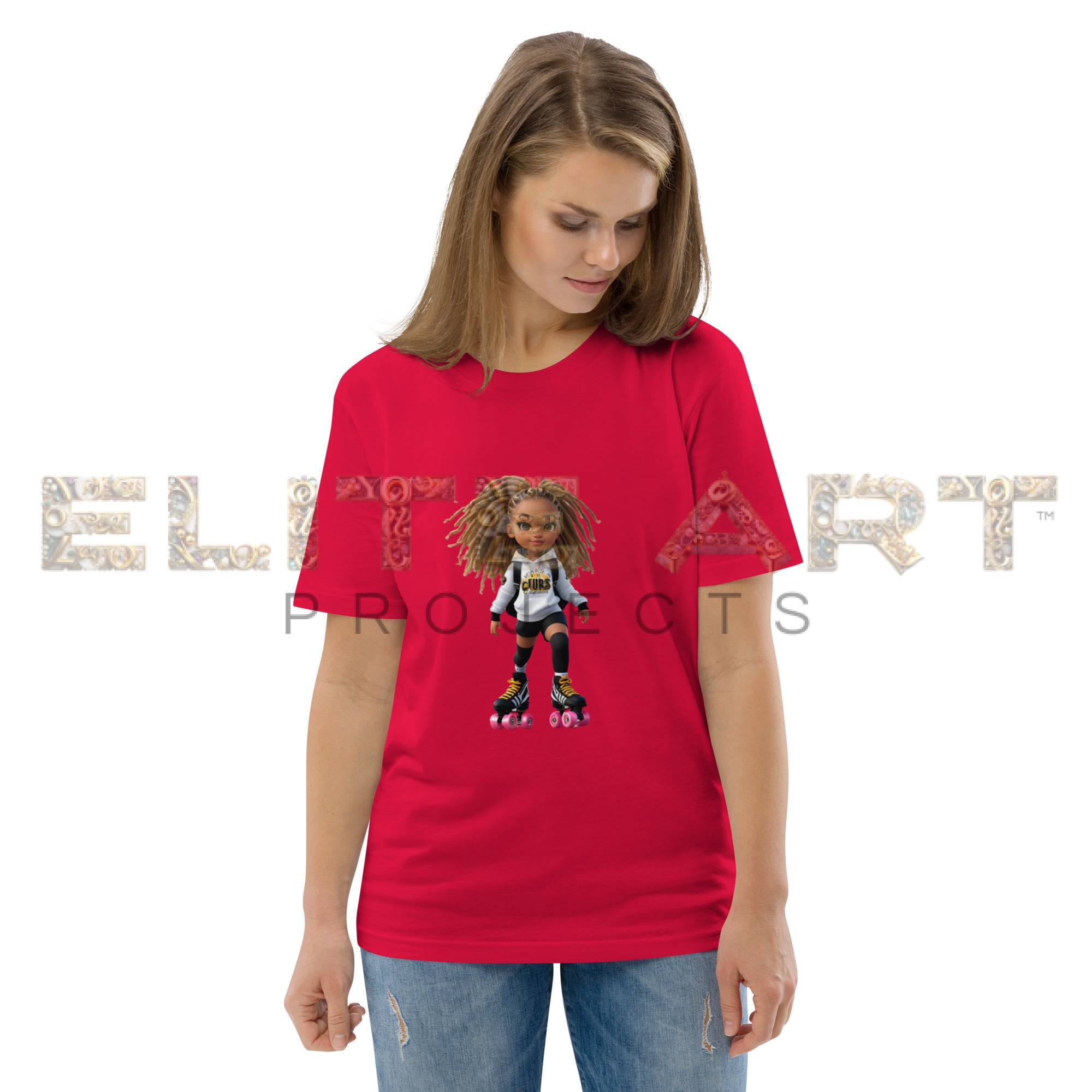 zelia sport roller skates series cotton t shirt 002