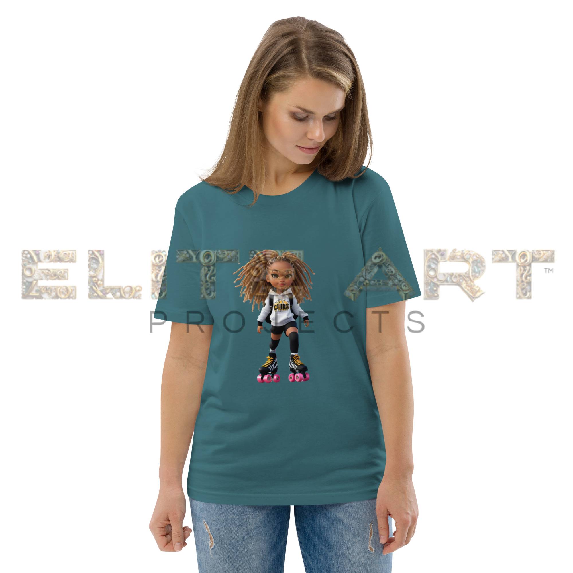 zelia sport roller skates series cotton t shirt 002
