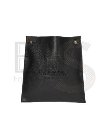 High-quality product photo of a Valentino Identity Tote Medium Granulated Black in Black