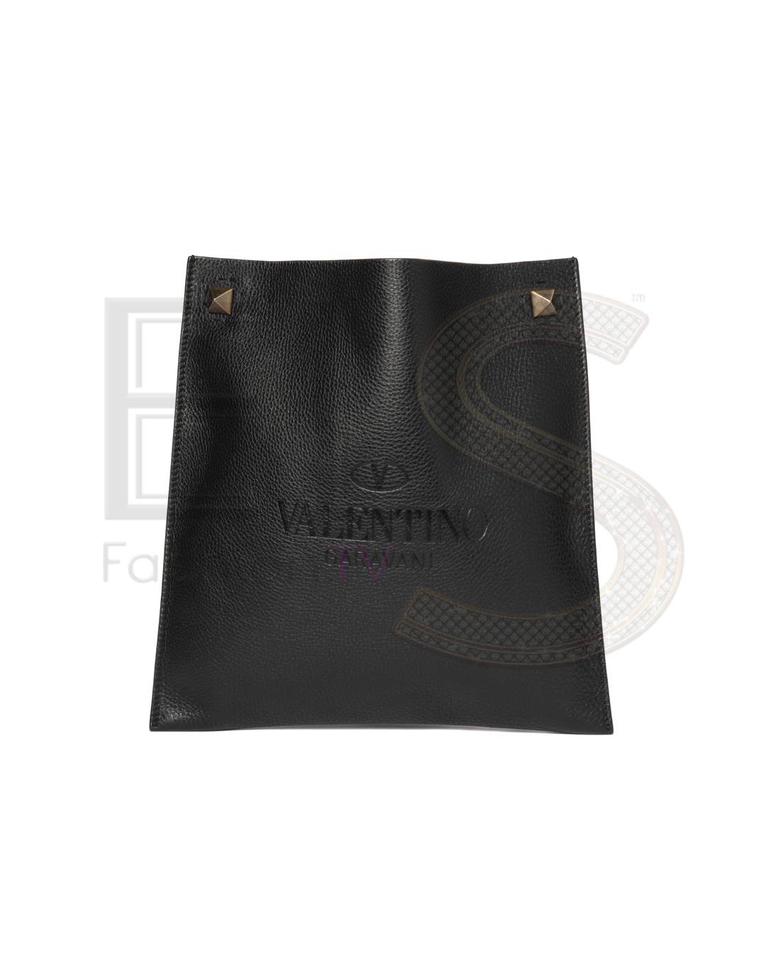 Valentino Identity Tote Medium Granulated Black – Like New Collectors Edition