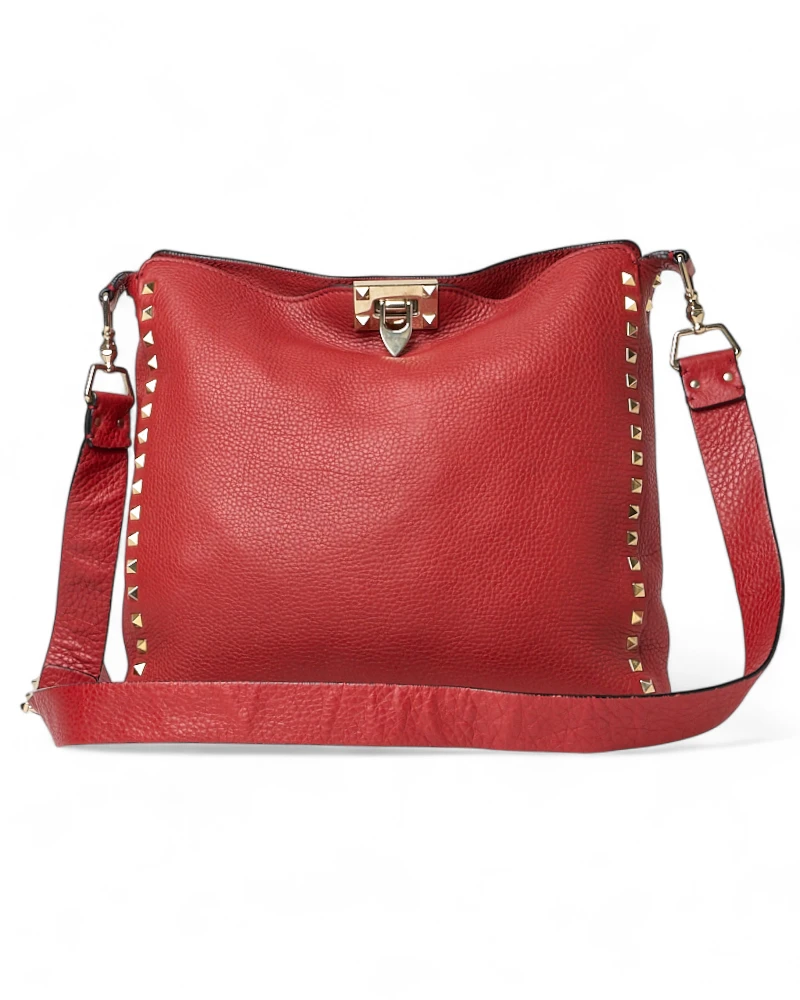 Valentino Rockstud Medium Red Shoulder Bag – Good Collectors Edition