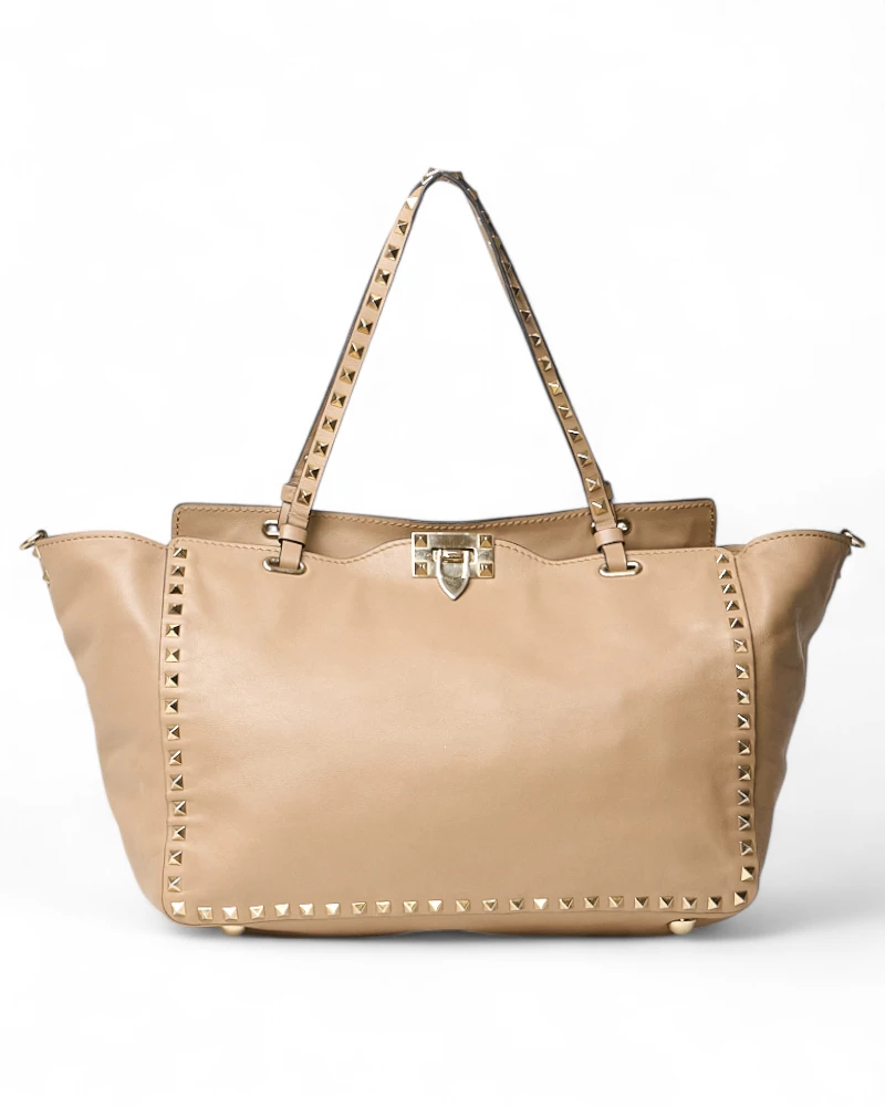 Valentino Rockstud Shopper Large Biscuit – Good Collectors Edition