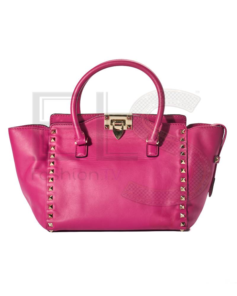 Valentino Rockstud Shopper Small Fuchsia – Excellent Collectors Edition