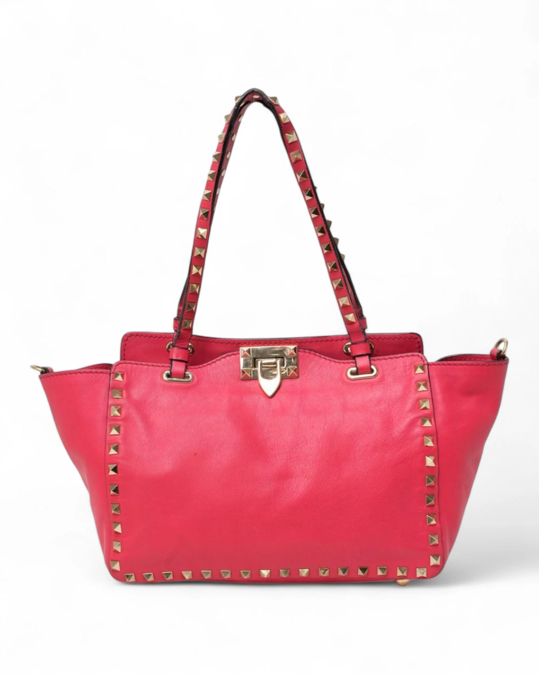 Valentino Tote Rockstud Medium Fuchsia – Good Collectors Edition